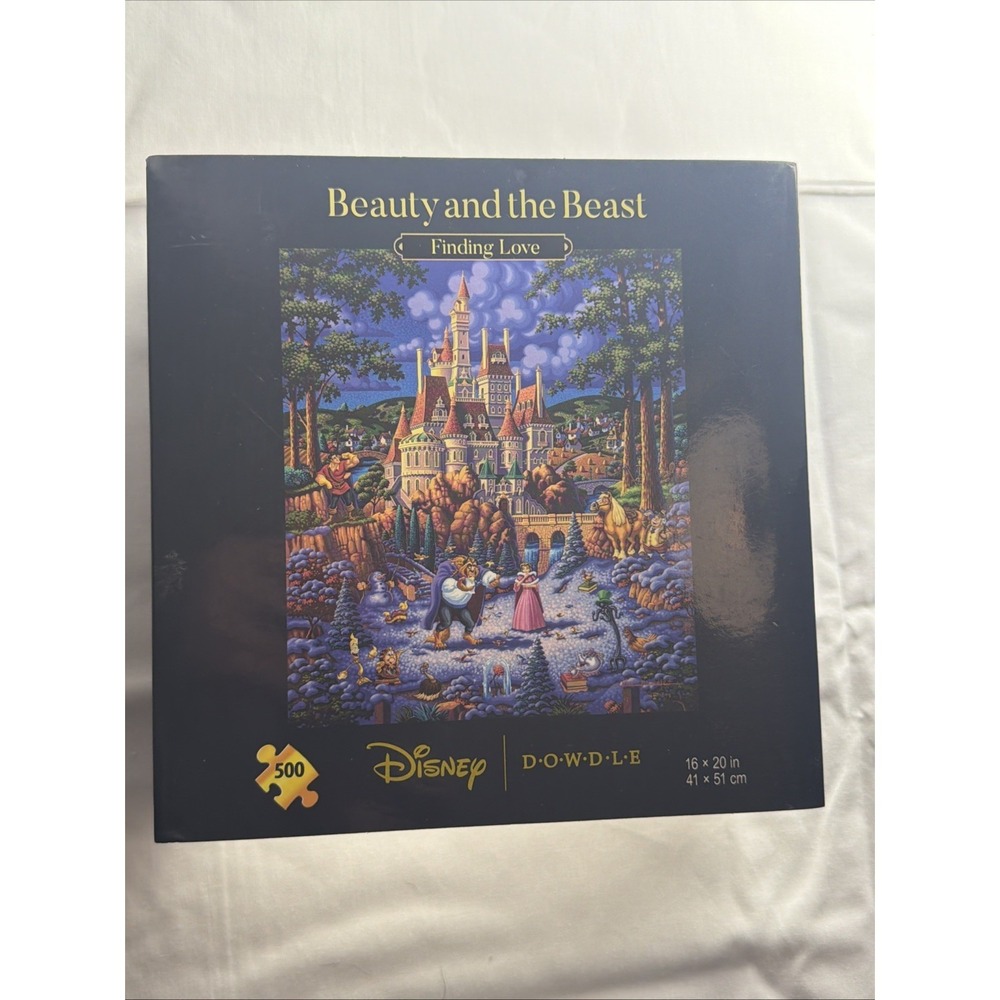 Disney Beauty And The Beast Finding Love New 500 Piece Dowdle Jigsaw Puzzle